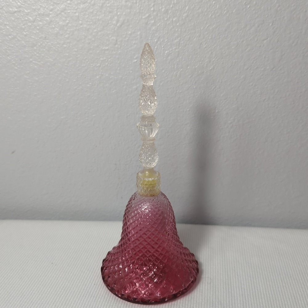 Avon VINTAGE cologne bottle Pink 1977 Rosepoint Bell‎ -Empty-
